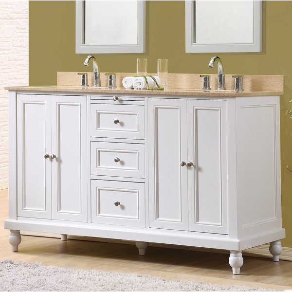 J&J International LLC 60" Double Vanity Set Wayfair
